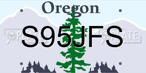 S95JFS Oregon License Plate