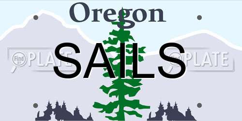 SAILS Oregon License Plate