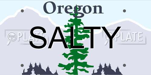 SALTY Oregon License Plate