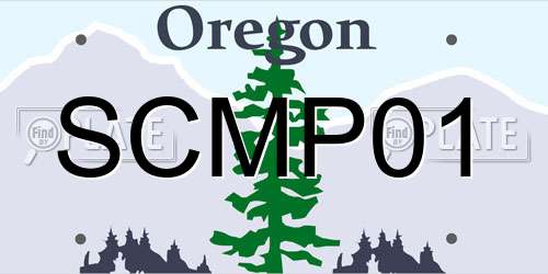 SCMP01 Oregon License Plate