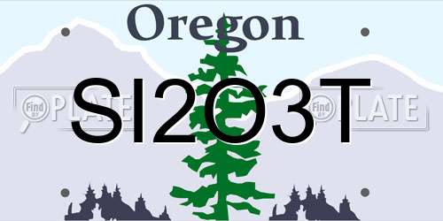 SI2O3T Oregon License Plate