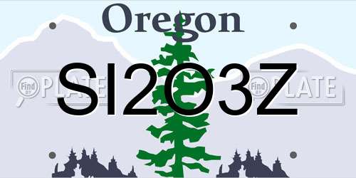 SI2O3Z Oregon License Plate
