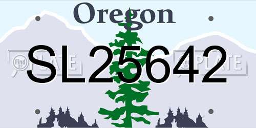 SL25642 Oregon License Plate
