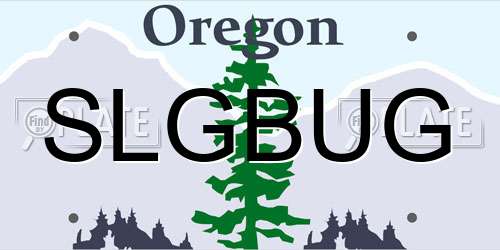 SLGBUG Oregon License Plate
