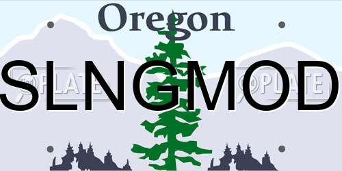 SLNGMOD Oregon License Plate
