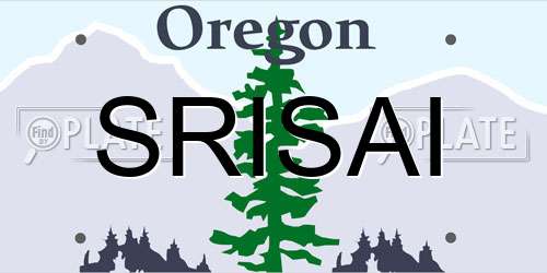 SRISAI Oregon License Plate
