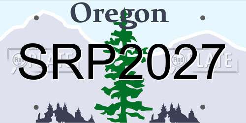 SRP2027 Oregon License Plate