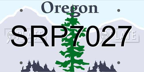 SRP7027 Oregon License Plate