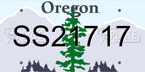 SS21717 Oregon License Plate