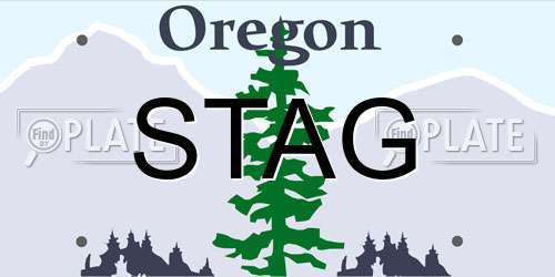 STAG Oregon License Plate