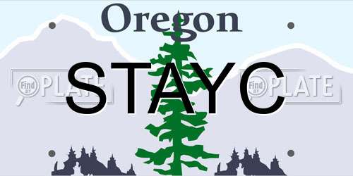 STAYC Oregon License Plate