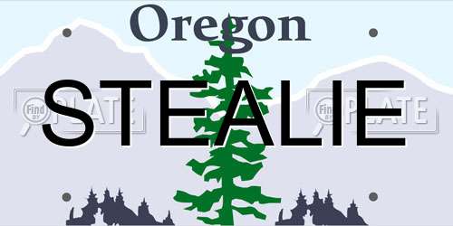 STEALIE Oregon License Plate