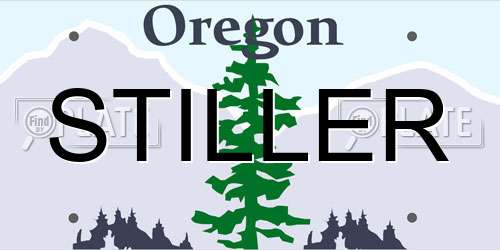 STILLER Oregon License Plate
