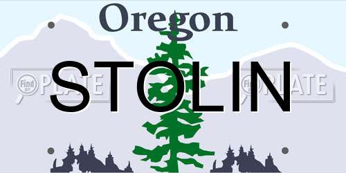 STOLIN Oregon License Plate