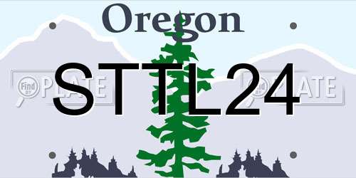 STTL24 Oregon License Plate