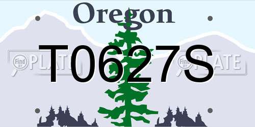 T0627S Oregon License Plate