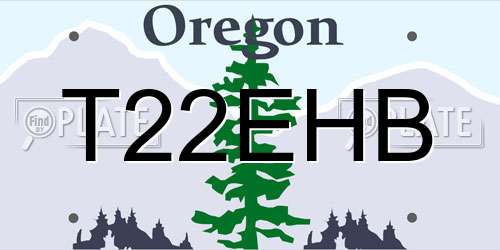 T22EHB Oregon License Plate