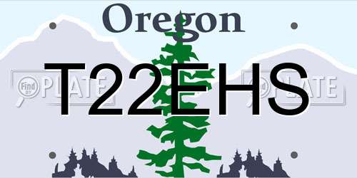 T22EHS Oregon License Plate