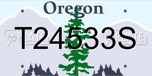 T24533S Oregon License Plate