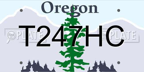 T247HC Oregon License Plate