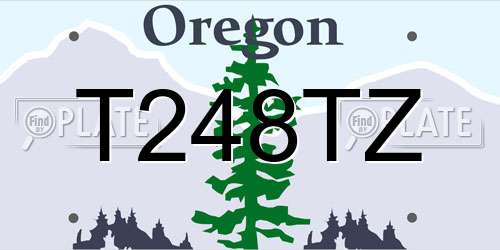 T248TZ Oregon License Plate