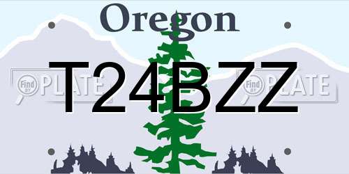 T24BZZ Oregon License Plate