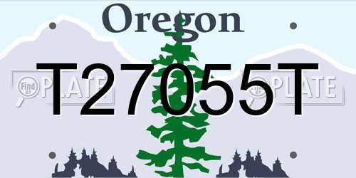 T27055T Oregon License Plate