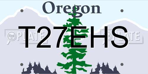 T27EHS Oregon License Plate