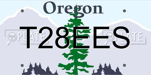 T28EES Oregon License Plate