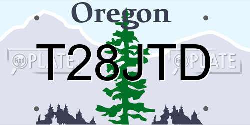 T28JTD Oregon License Plate