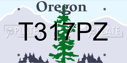T317PZ Oregon License Plate