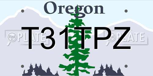 T31TPZ Oregon License Plate