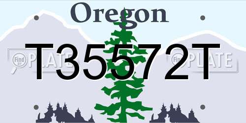 T35572T Oregon License Plate