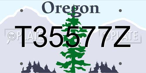 T35577Z Oregon License Plate