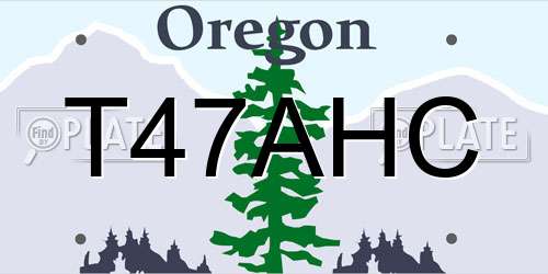 T47AHC Oregon License Plate