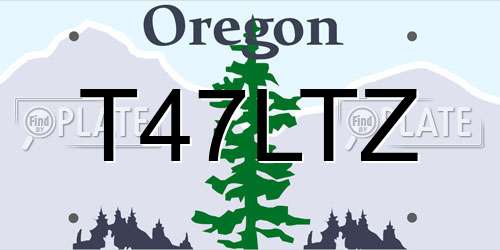 T47LTZ Oregon License Plate