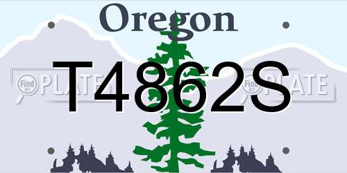 T4862S Oregon License Plate