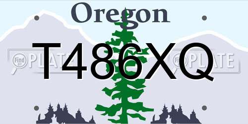 T486XQ Oregon License Plate