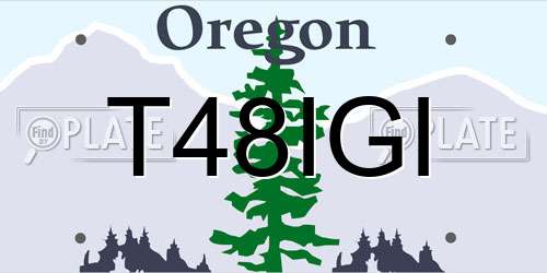 T48IGI Oregon License Plate