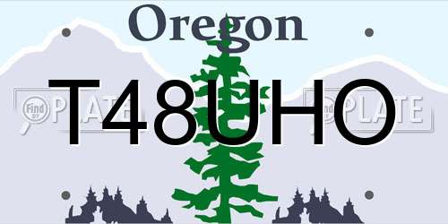 T48UHO Oregon License Plate