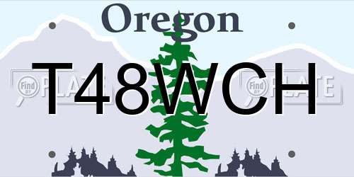 T48WCH Oregon License Plate