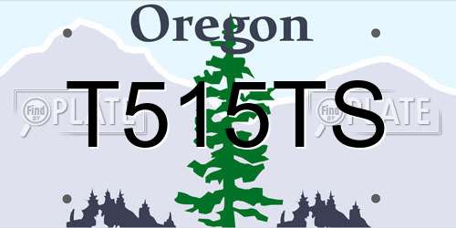 T515TS Oregon License Plate