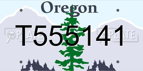 T555141 Oregon License Plate