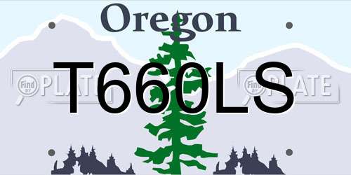 T660LS Oregon License Plate