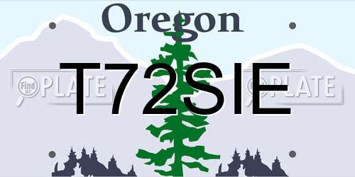 T72SIE Oregon License Plate