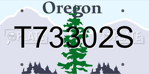 T73302S Oregon License Plate