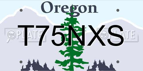 T75NXS Oregon License Plate