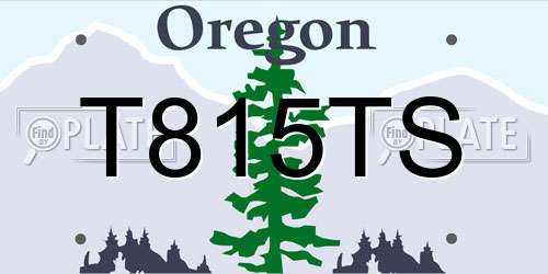 T815TS Oregon License Plate