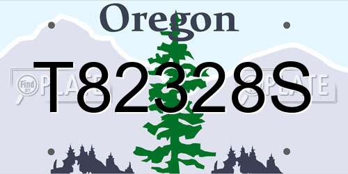 T82328S Oregon License Plate