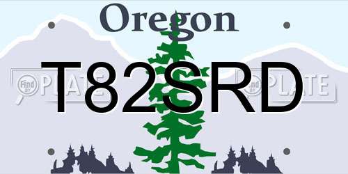 T82SRD Oregon License Plate